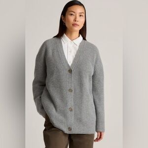 Quince Mongolian cashmere oversized boyfriend cardigan xs